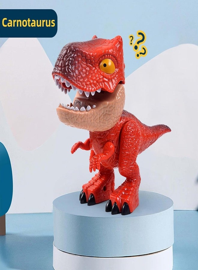 KolorFish 5 in 1 Stationery Set,Dinosaur-Themed Stationery Funny Toy for Kids,Student Storage Eraser Ruler Pencil Sharpener Staple for Boys and Girls (Red) - Image 3